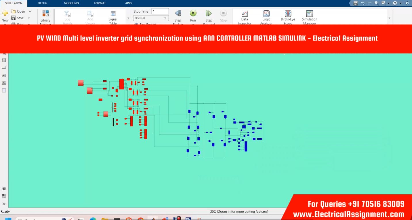 PV WIND Multi level inverter grid synchronization using ANN CONTROLLER MATLAB SIMULINK - Electrical Assignment screenshot 2